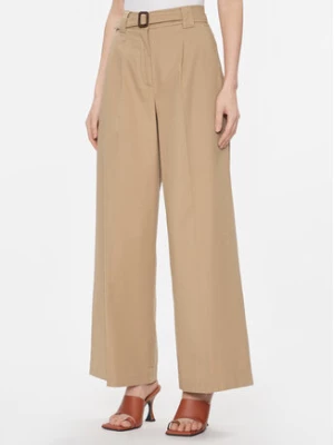 Weekend Max Mara Spodnie materiałowe Pino 2415131121 Beżowy Wide Leg