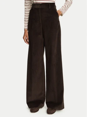 Weekend Max Mara Spodnie materiałowe Tania 2625136012 Brązowy Regular Fit