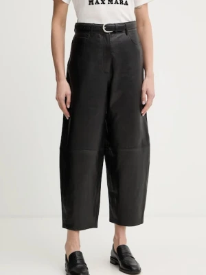 Zdjęcie produktu Weekend Max Mara spodnie skórzane PAGANO