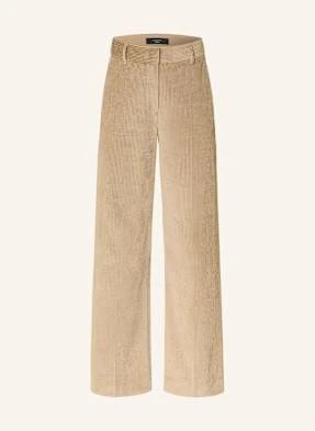 Weekend Max Mara Spodnie Sztruksowe Tania beige
