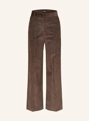 Weekend Max Mara Spodnie Sztruksowe Tania braun