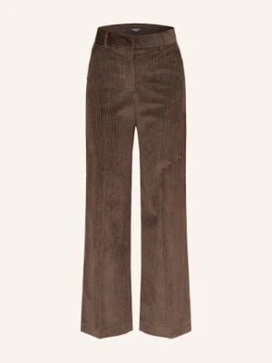 Weekend Max Mara Spodnie Sztruksowe Tania braun