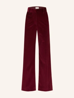 Weekend Max Mara Spodnie Typu Marlena Tania Z Sztruksu rot CIEMNOCZERWONY