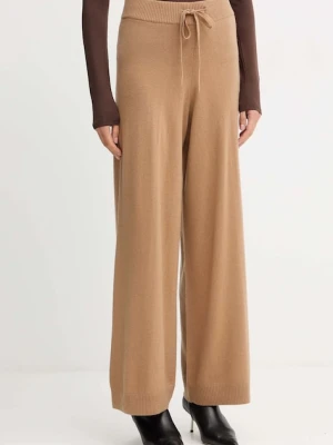 Weekend Max Mara spodnie wełniane JOSEF kolor zielony 2525336012600