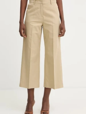 Weekend Max Mara spodnie z dodatkiem lnu ZIRCONE