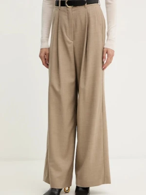 Weekend Max Mara spodnie z dodatkiem wełny GLOBALE