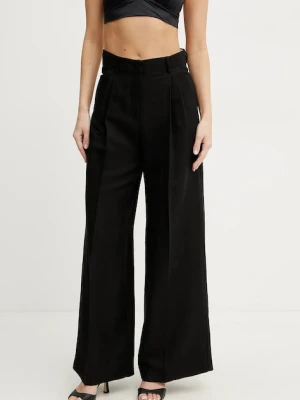 Weekend Max Mara spodnie z domieszką lnu