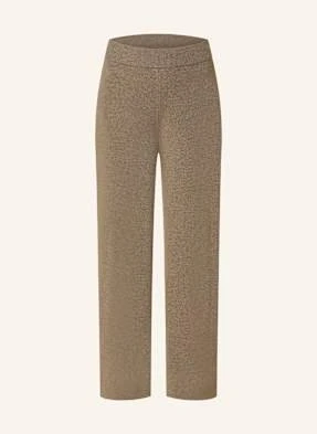 Weekend Max Mara Spodnie Z Dzianiny Tennis beige