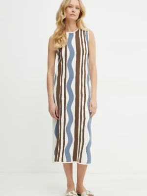 Weekend Max Mara sukienka kolor multicolor midi prosta 2515321012600