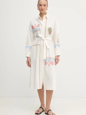 Weekend Max Mara sukienka koszulowa bawełniana GRU