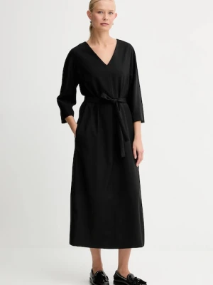 Weekend Max Mara sukienka LAZIALE kolor czarny mini prosta 2525226012600