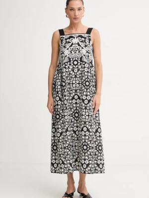 Weekend Max Mara sukienka letnia bawełniana czarny