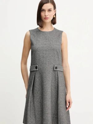 Weekend Max Mara sukienka RIAD kolor szary mini rozkloszowana 2525626052600