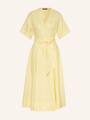 Weekend Max Mara Sukienka Z Lnu Assenzi gelb