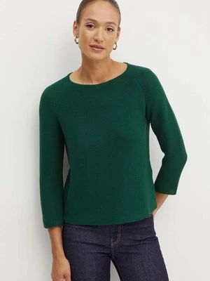 Weekend Max Mara sweter bawełniany kolor zielony lekki 2425366121600