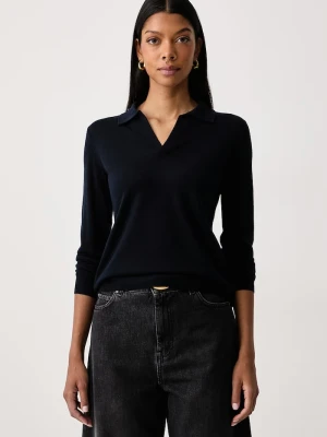 Weekend Max Mara sweter damski wełniany WKDCAPPA granatowy