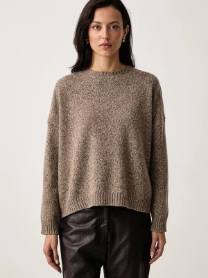 Weekend Max Mara sweter damski wełniany WKDSIBARI brązowy