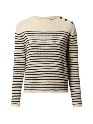 Weekend Max Mara Sweter damski z dzianiny Kobiety Bawełna beżowy|niebieski,