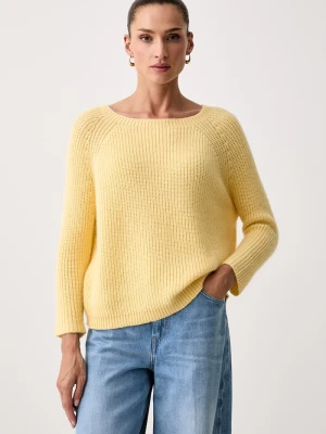 Weekend Max Mara sweter damski z wełną WKDXENO żółty
