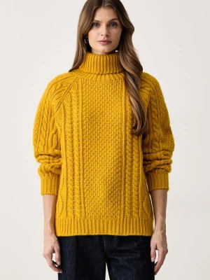 Weekend Max Mara sweter damski z wełną WKSSARONG żółty