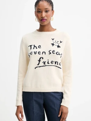 Weekend Max Mara sweter NESPOLA damski kolor beżowy lekki 2525366171600