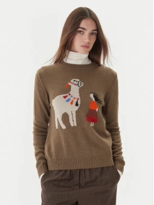 Weekend Max Mara Sweter Nitra 2525366292 Brązowy Regular Fit