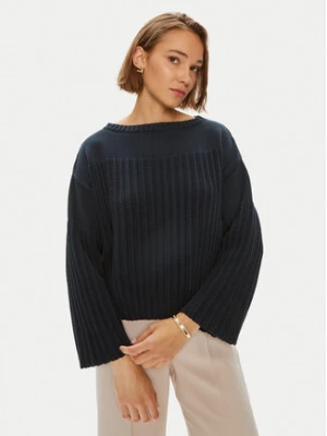 Weekend Max Mara Sweter Spider 2425366171 Granatowy Standard Fit