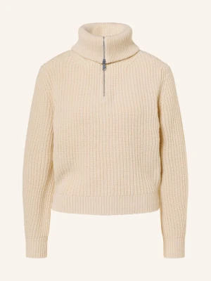Weekend Max Mara Sweter Typu Troyer Laser beige