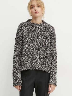 Weekend Max Mara sweter wełniany damski kolor czarny ciepły 2425366062600