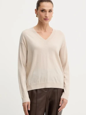 Weekend Max Mara sweter wełniany FIOCCHI damski kolor beżowy lekki 2525366042600