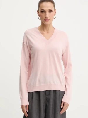 Weekend Max Mara sweter wełniany FIOCCHI damski kolor różowy lekki 2525366042600