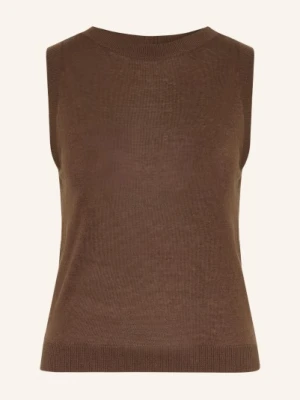 Zdjęcie produktu Weekend Max Mara Sweter Z Dzianiny Riva Z Jedwabiem I Lnem braun