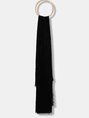 Weekend Max Mara szal LATINO damski kolor czarny gładki 2525546064600