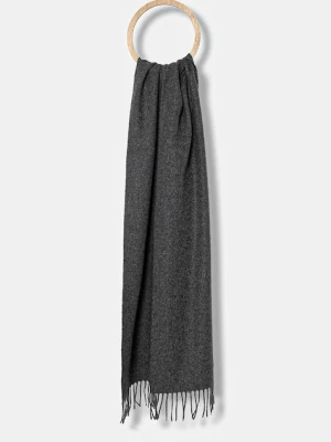 Weekend Max Mara szalik wełniany SCOGLIO damski kolor szary gładki 2525546105600
