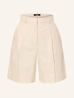 Weekend Max Mara Szorty Ecuba Z Lnem weiss