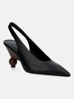 Weekend Max Mara szpilki skórzane Wkarito