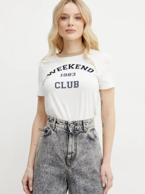 Weekend Max Mara t-shirt bawełniany biały