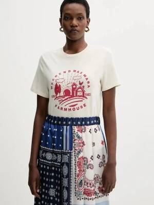 Weekend Max Mara t-shirt bawełniany CLOWN