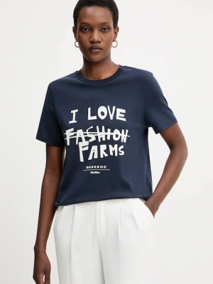 Weekend Max Mara t-shirt bawełniany CLOWN