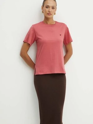 Weekend Max Mara t-shirt bawełniany damski kolor różowy 2425976021600