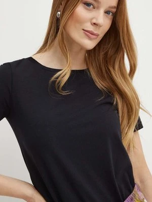 Weekend Max Mara t-shirt damski kolor czarny 2425976011600