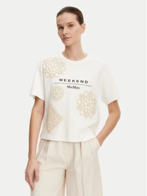 Weekend Max Mara T-Shirt Lecco 2515941052 Biały Boxy Fit