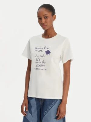 Zdjęcie produktu Weekend Max Mara T-Shirt Pantera 2615971032 Biały Regular Fit