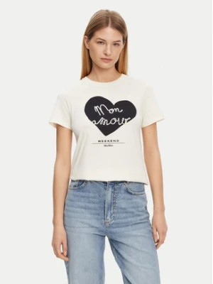 Weekend Max Mara T-Shirt Vello 2515971051 Écru Regular Fit