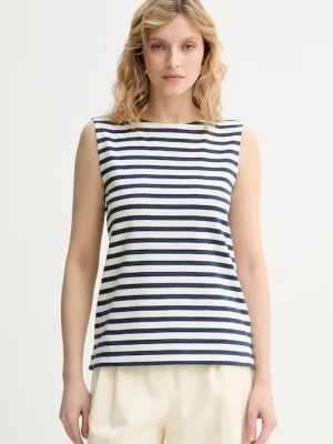 Weekend Max Mara top damski bawełniany MULTIH granatowy