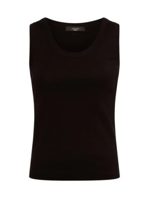 Weekend Max Mara Top damski Kobiety Bawełna czarny wypukły wzór tkaniny,