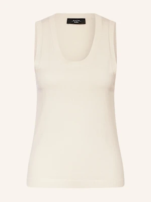 Weekend Max Mara Top Z Dzianiny Asbuurg weiss