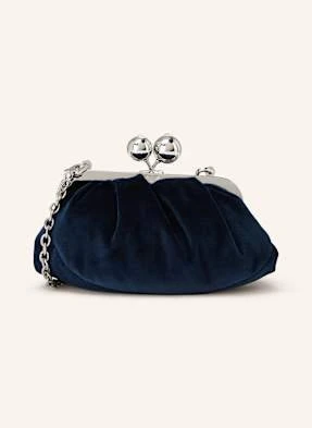 Weekend Max Mara Torba Na Ramię Valance Z Ozdobnymi Kamykami blau