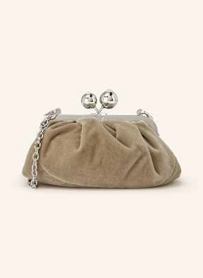 Weekend Max Mara Torba Na Ramię Valance Z Ozdobnymi Kamykami braun