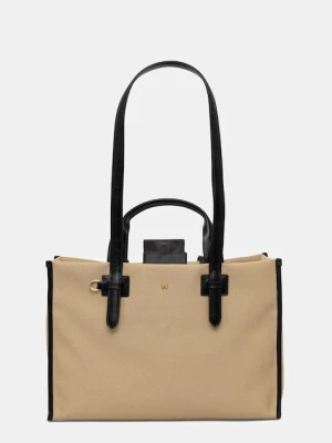 Weekend Max Mara torebka GIANNA kolor beżowy 2525516044600